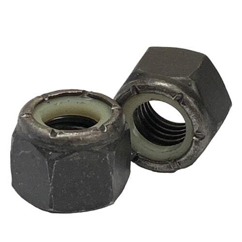 8NUF2P 2"-12 Nylon Insert Locknut, Grade C (Grade 8), Fine, Phosphate & Oil